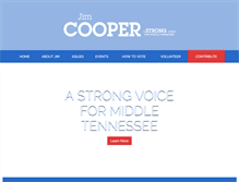 Tablet Screenshot of cooperforcongress.com